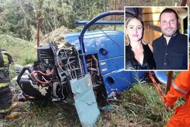 Imagem ilustrativa da imagem Além de filha sobrevivente, casal morto em queda de helicóptero deixa dois gêmeos
