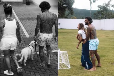 Imagem ilustrativa da imagem Gabigol posta fotos românticas depois de reatar namoro com irmã de Neymar
