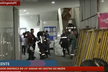 Imagem ilustrativa da imagem Homem morre ao cair do 14º andar em fosso de elevador de prédio no Centro do Recife