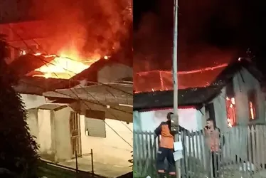 Imagem ilustrativa da imagem Homem põe fogo em casa com a mulher ainda no local