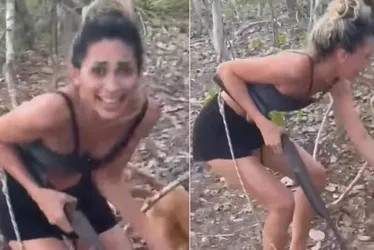 Imagem ilustrativa da imagem Ibama procura mulher que aparece em vídeo torturando e filmando morte de onça-parda