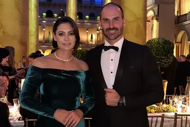 Imagem ilustrativa da imagem Michelle e Eduardo devem acompanhar posse de Trump no Capitólio