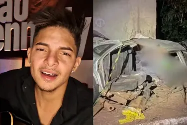 Imagem ilustrativa da imagem Quem era cantor de 22 anos morto em acidente que partiu carro ao meio