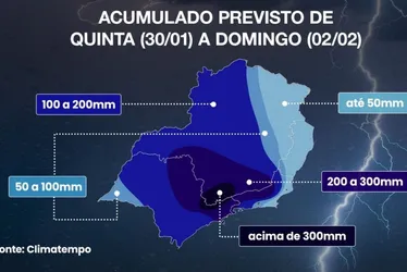 Imagem ilustrativa da imagem Sudeste pode registrar até 400mm de chuva neste final de semana. Veja previsão