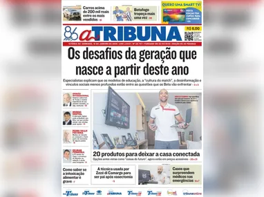 Imagem ilustrativa da imagem Confira os destaques do jornal A Tribuna deste domingo