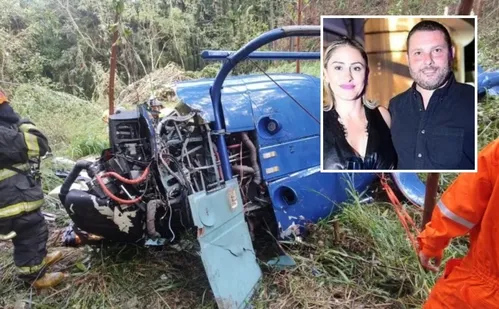 
          Imagem ilustrativa da imagem Casal morre em queda de helicóptero na Grande São Paulo
          