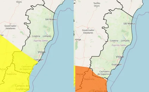 
          Imagem ilustrativa da imagem ES recebe dois novos alertas para chuvas intensas e potenciais. Veja as cidades
          