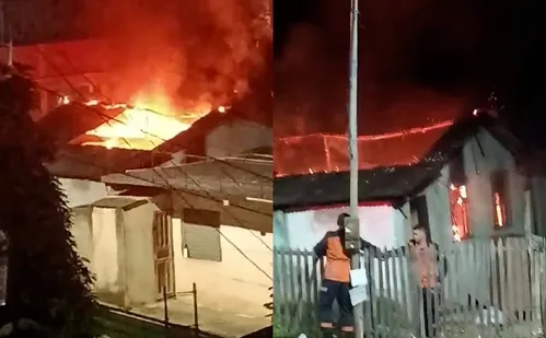 
          Imagem ilustrativa da imagem Homem põe fogo em casa com a mulher ainda no local
          