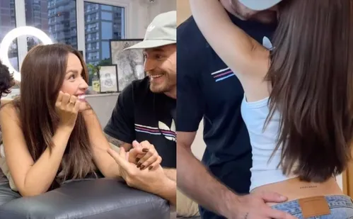 
          Imagem ilustrativa da imagem Juliette e noivo, Kaique Cerveny, fazem tatuagem de casal: "Enlouqueci"
          