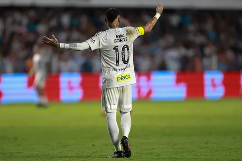 
          Imagem ilustrativa da imagem Neymar encara segundo pior início em gols por clubes, com ataque do Santos dependente de Guilherme
          