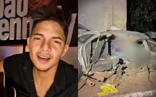 
          Imagem ilustrativa da imagem Quem era cantor de 22 anos morto em acidente que partiu carro ao meio
          