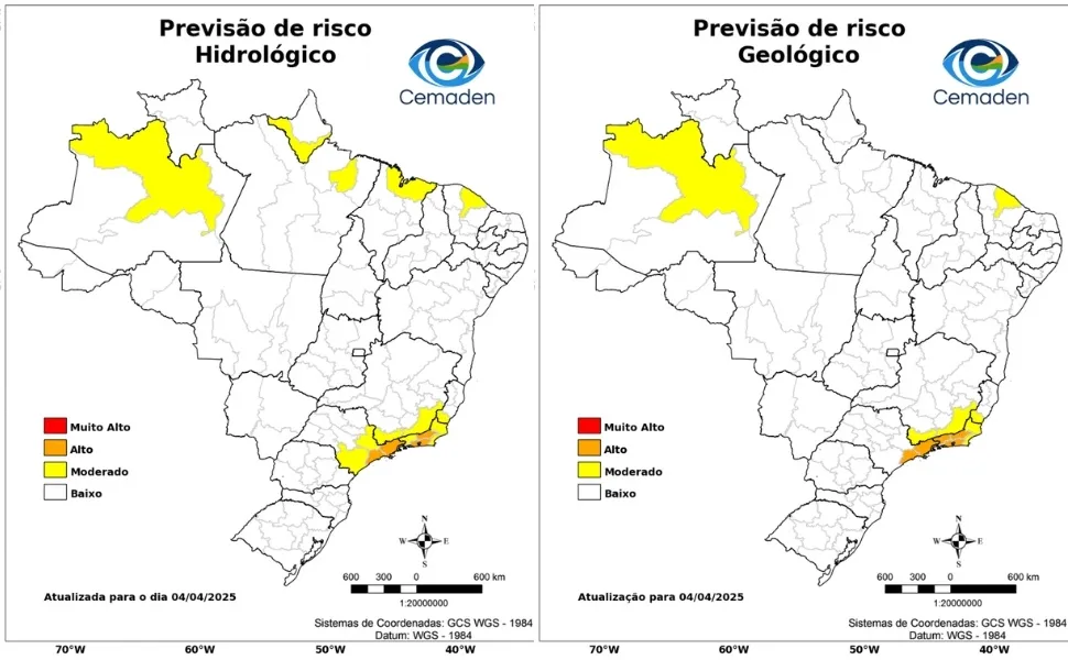 Imagem ilustrativa da imagem Cachoeiro de Itapemirim em alerta para risco de alagamentos e deslizamentos