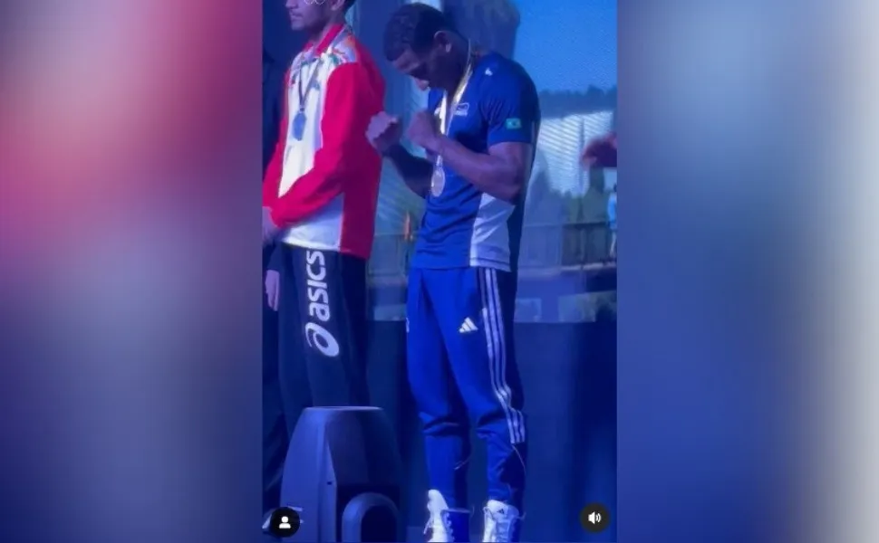 Imagem ilustrativa da imagem Capixaba Yuri Falcão conquista ouro no mundial de boxe