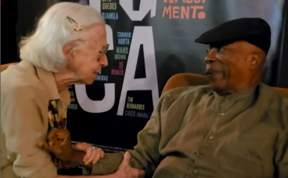 Imagem ilustrativa da imagem Fernanda Montenegro e Milton Nascimento emocionam em pré-estreia de documentário