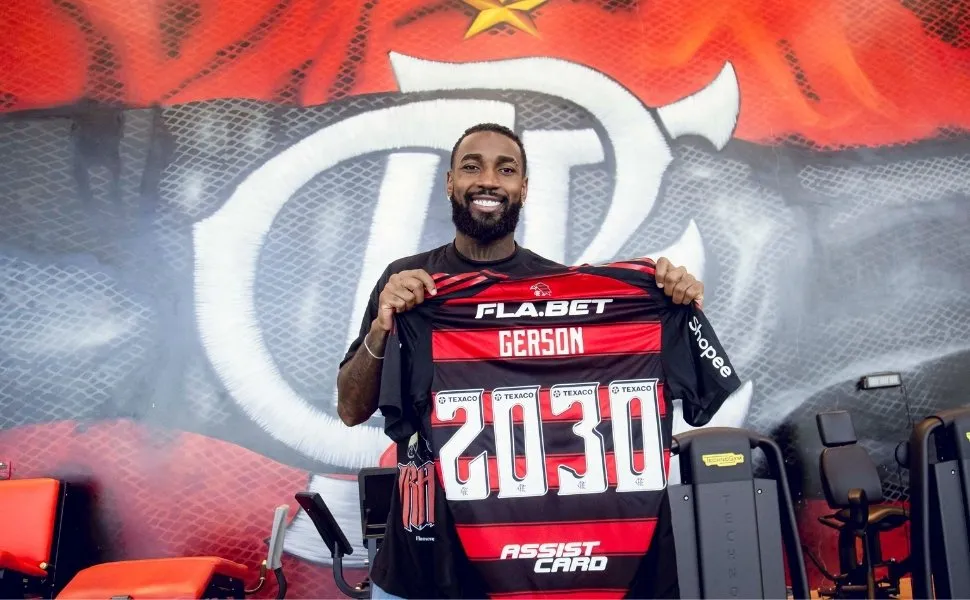 Imagem ilustrativa da imagem Flamengo anuncia renovação de Gerson até 2030
