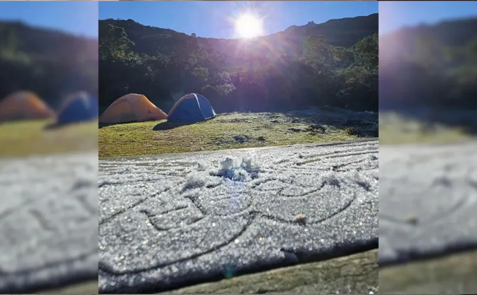 Imagem ilustrativa da imagem Caparaó capixaba registra geada com temperatura de -3º C