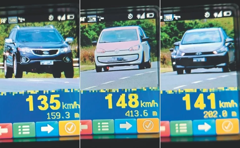 Imagem ilustrativa da imagem Mais de 800 flagrantes de excesso de velocidade nas rodovias federais no ES