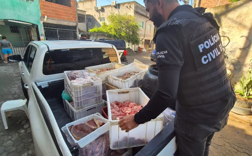 Imagem ilustrativa da imagem Matadouro irregular é interditado e quase 4 toneladas de carne são apreendidas