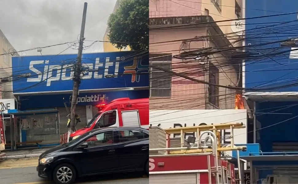 Imagem ilustrativa da imagem Ônibus do Transcol bate em poste e causa incêndio em Cariacica