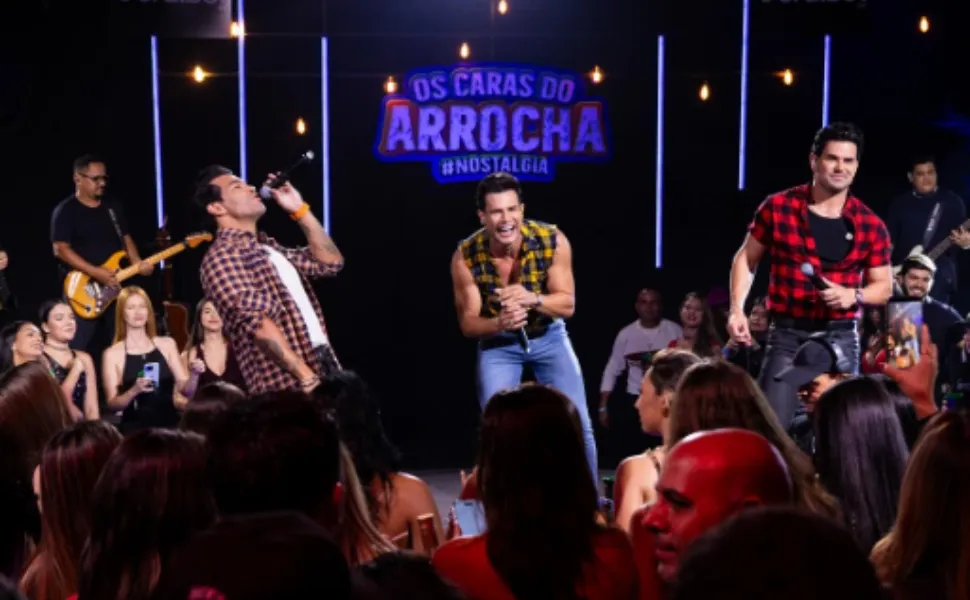 Imagem ilustrativa da imagem "Os Caras do Arrocha": Gabriel Gava, Israel Novaes e Thiago Brava regravam hits