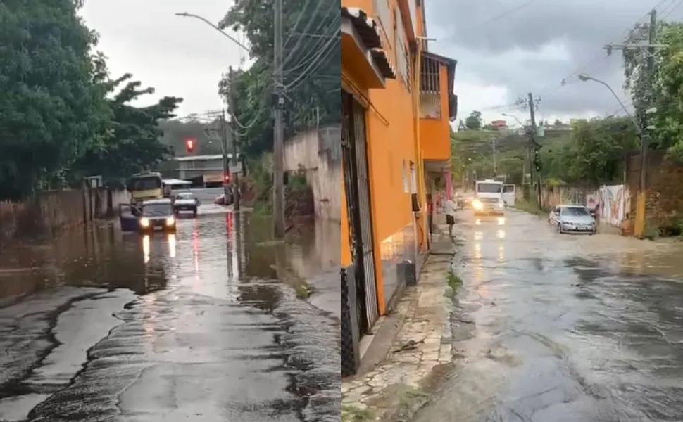 Imagem ilustrativa da imagem Temporal alaga ruas de Cachoeiro de Itapemirim