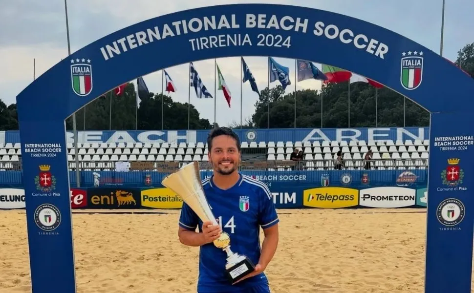 Imagem ilustrativa da imagem Vereador de Vitória pede licença para disputar Mundial de Beach Soccer