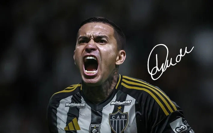 Imagem ilustrativa da imagem Atlético-MG anuncia Dudu e provoca Cruzeiro em publicação nas redes: ‘Vem ser feliz’