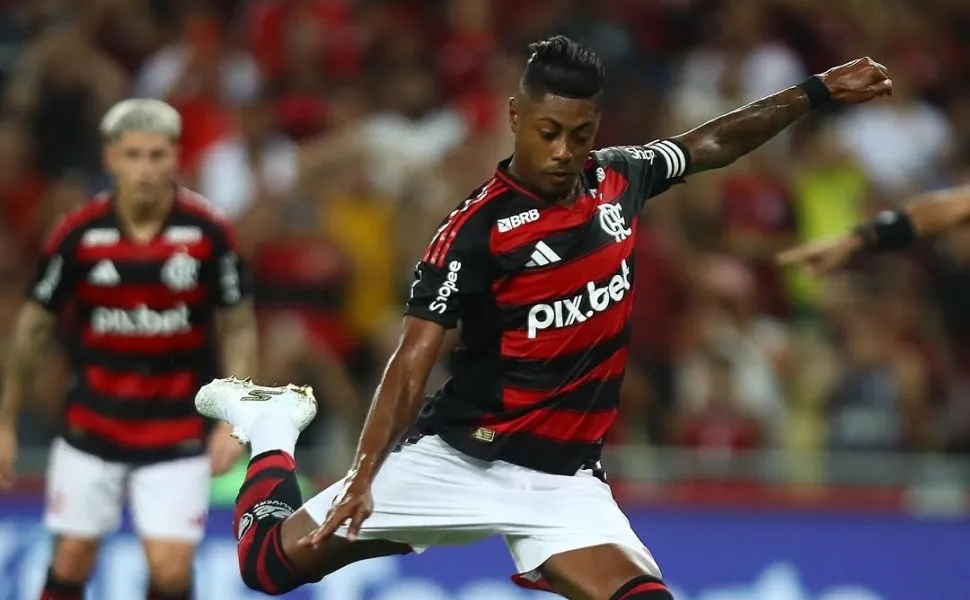 Imagem ilustrativa da imagem Bruno Henrique tem lesão confirmada e desfalca Flamengo contra o Fluminense