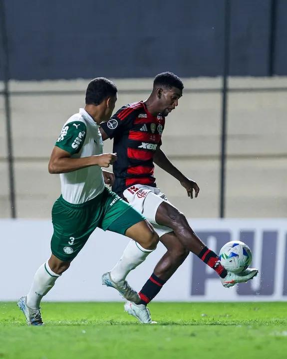 Imagem ilustrativa da imagem Flamengo bate Palmeiras nos pênaltis e conquista bicampeonato inédito da Libertadores Sub-20