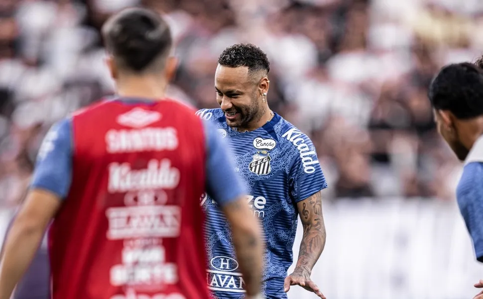 Imagem ilustrativa da imagem Presidente do Santos diz que Neymar chorou no vestiário antes da semi-final