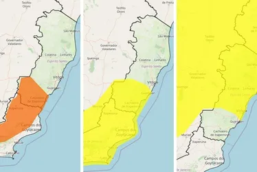 Imagem ilustrativa da imagem Alerta para chuva forte, ventania, trovoadas e queda de granizo no Espírito Santo