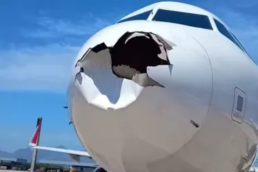 Imagem ilustrativa da imagem Avião da Latam colide com pássaro e fica com bico destruído
