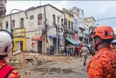 Imagem ilustrativa da imagem Casarão no centro do Rio de Janeiro desaba e uma pessoa morre