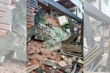 Imagem ilustrativa da imagem Chuva derruba muro de casa e deixa duas pessoas feridas em Guarapari