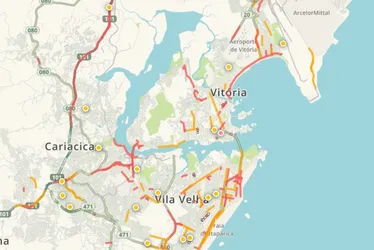 Imagem ilustrativa da imagem Chuva provoca trânsito intenso na Grande Vitória. Confira pontos de alagamento