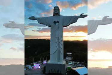 Imagem ilustrativa da imagem Cidade gaúcha de 23 mil habitantes inaugura Cristo maior que o do Rio