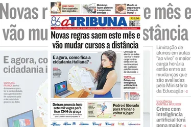 Imagem ilustrativa da imagem Confira os destaques do jornal A Tribuna desta terça