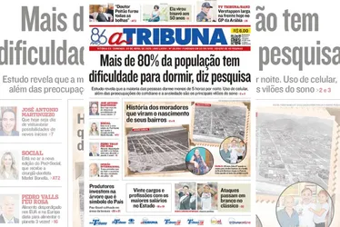 Imagem ilustrativa da imagem Confira os destaques do jornal A Tribuna deste domingo