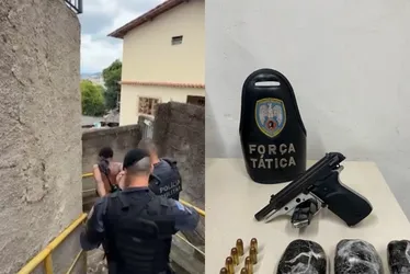 Imagem ilustrativa da imagem Gerente do tráfico de morro de Vitória é preso pela segunda vez neste ano