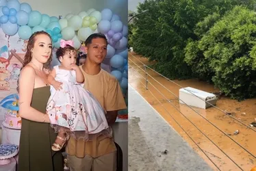 Imagem ilustrativa da imagem Grávida salva de enchente em geladeira no ES celebra 1 ano da filha: 'fé e amor'