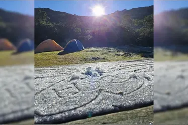 Imagem ilustrativa da imagem Caparaó capixaba registra geada com temperatura de -3º C