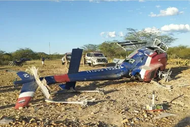 Imagem ilustrativa da imagem Helicóptero da polícia utilizado na busca da menina desaparecida cai no Sertão