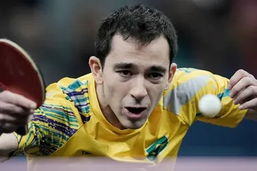 Imagem ilustrativa da imagem Hugo Calderano disputa final inédita na Copa do Mundo de tênis de mesa