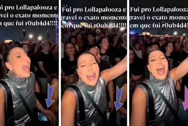 Imagem ilustrativa da imagem Influenciadora grava momento em que foi furtada no Lollapalooza e viraliza