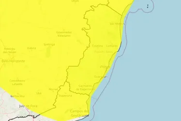Imagem ilustrativa da imagem Inmet emite novo alerta de chuvas intensas para todo o ES