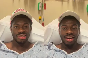 Imagem ilustrativa da imagem Lil Nas X é internado com paralisia facial: 'Vou ficar engraçado por um tempo'