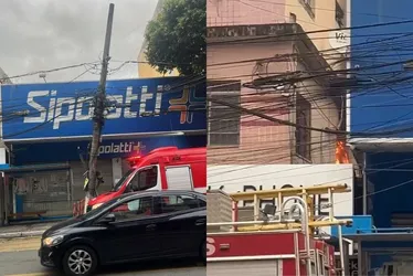 Imagem ilustrativa da imagem Ônibus do Transcol bate em poste e causa incêndio em Cariacica
