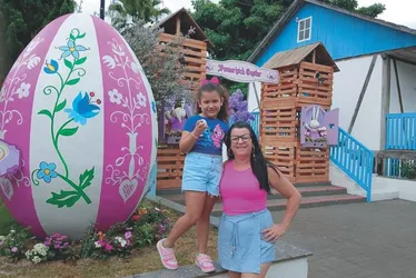 Imagem ilustrativa da imagem Ovos gigantes em vila de Páscoa pomerana em Santa Maria de Jetibá