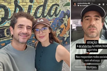 Imagem ilustrativa da imagem Rafa Brites sofre assalto a mão armada em São Paulo; Felipe Andreoli desabafa