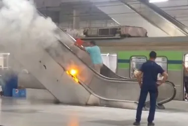 Imagem ilustrativa da imagem VÍDEO: Ponta de cigarro causa princípio de incêndio no Metrô do Recife